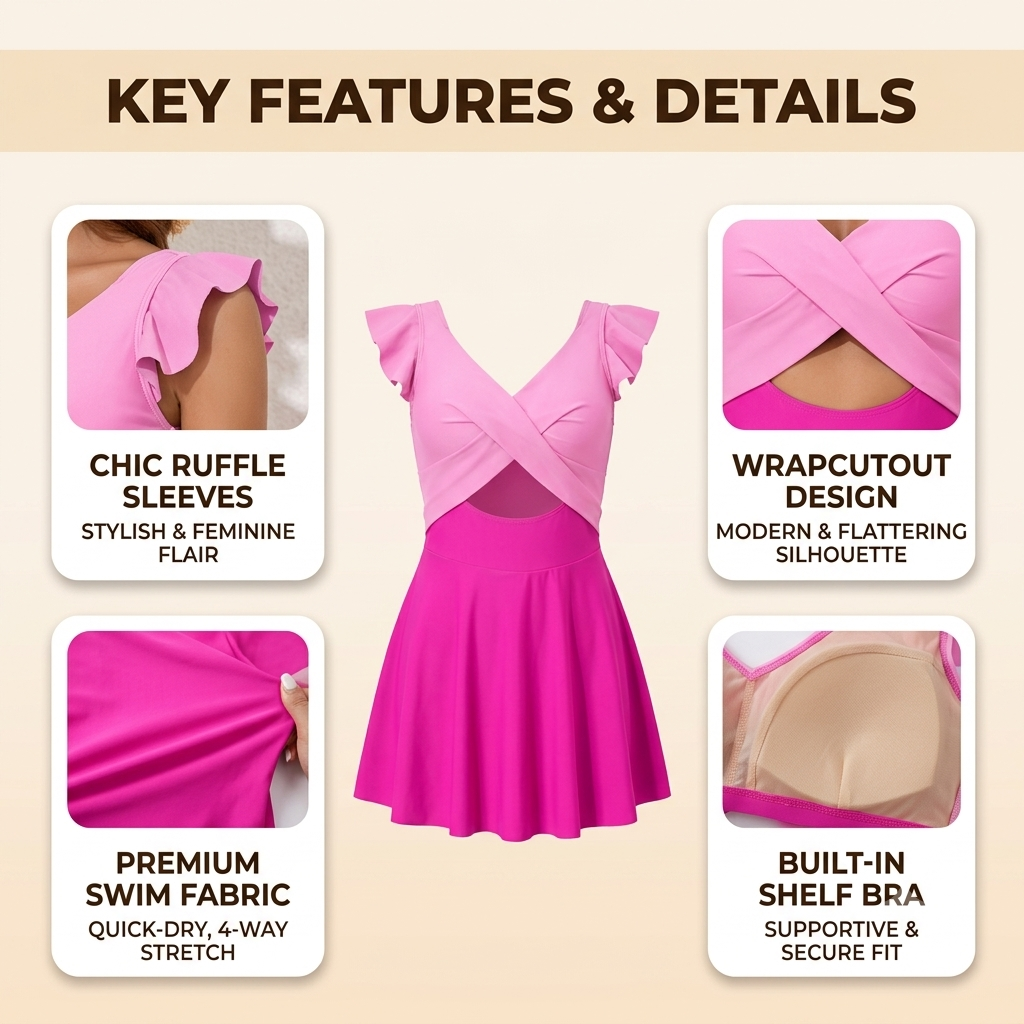 Ruffle Wave Dress